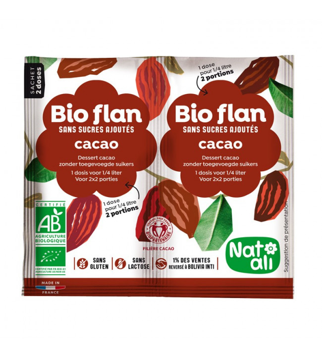 Bio flan cacao - 2 x 5.5 g
