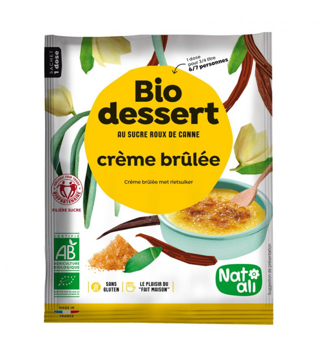 Bio dessert crême brûlée - 60 g
