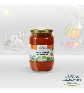 Sauce tomate bio aux poivrons - 330 g