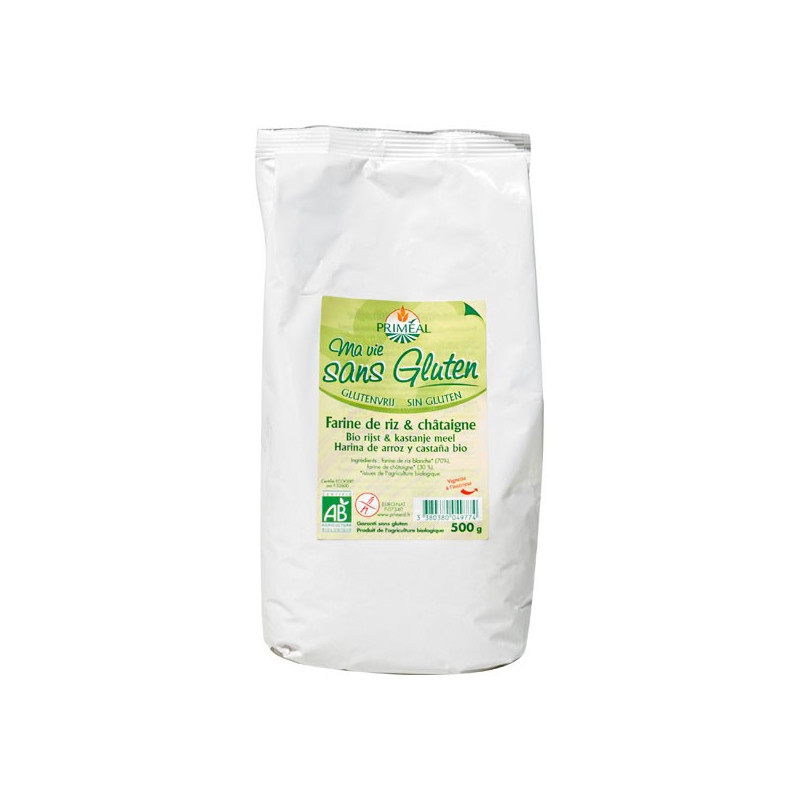 Farine bio de riz et châtaigne - 500 g