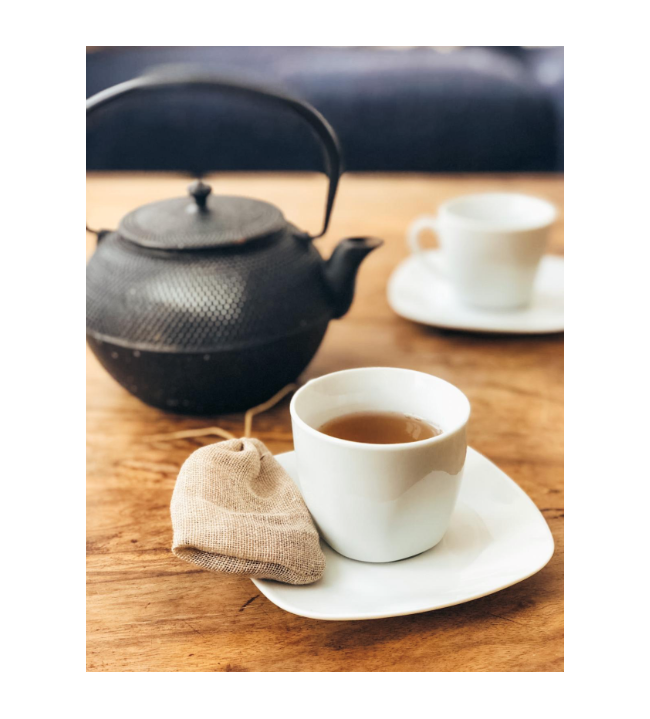 Sachet à thé en Lin réutilisable