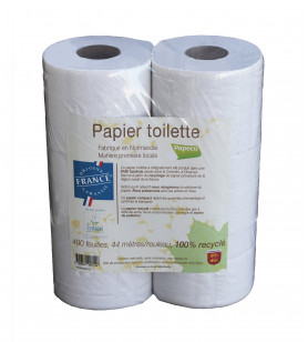 Papier toilette recyclé Ecolabel - 6 rouleaux